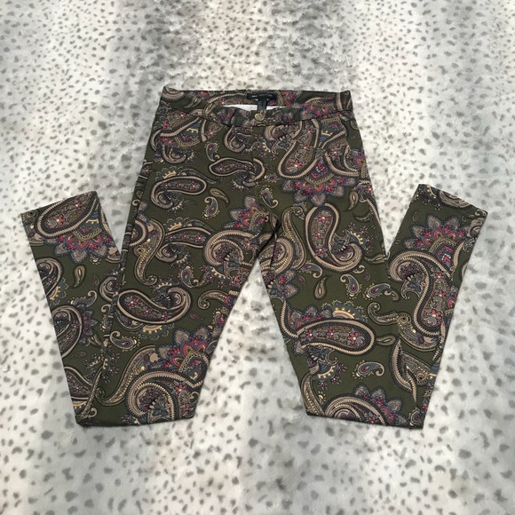 70’s Inspired Paisley Print Skinny Jegging - Picture 5 of 7